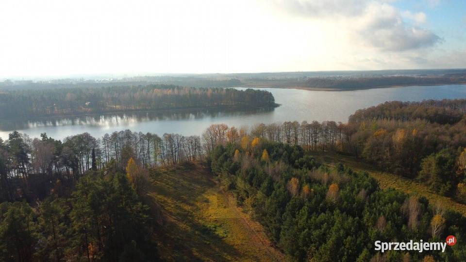 Działka z linią brzegową jeziora budowlana Ruś Mała