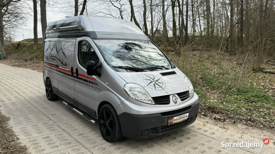 Renault Trafic long Kamper 20dci łóżko lodówka wspomaganie kierownicy Gdańsk