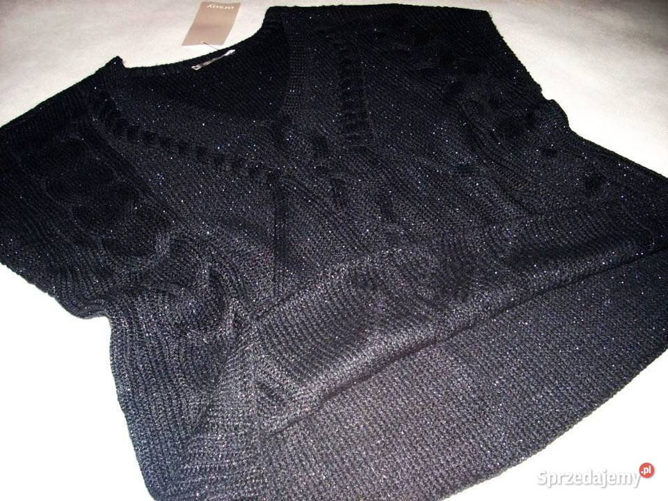 NOWA kamizelka sweter Srebrna nitka38 40 42 Nowy Sącz sprzedam