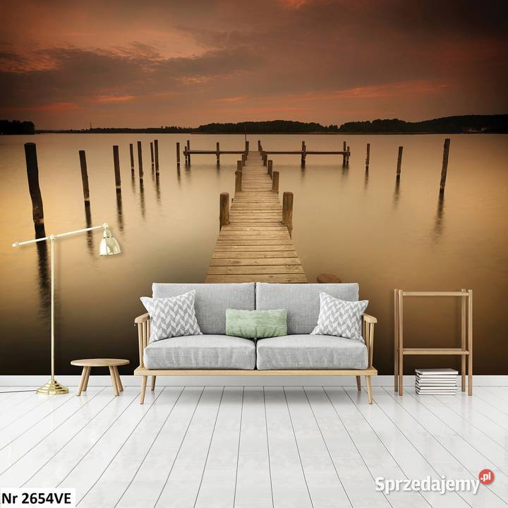 Tapeta fototapeta Widok pomost zachód słońca Dom i Ogród Leszno