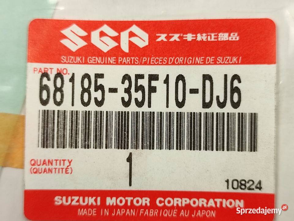 NAKLEJKA NA PRAWY BOCZEK SUZUKI GSXR750 2000