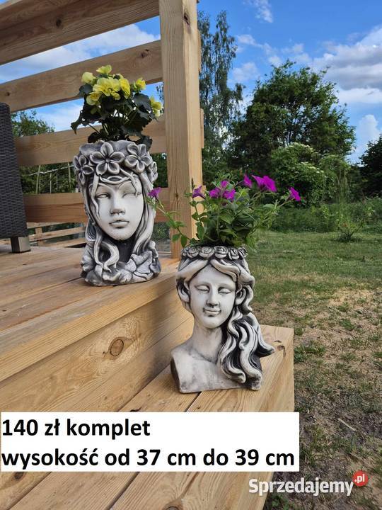 Sowa gipsowa figurka ogrodowa sowa ogrodowa Rzeźby i figury Dekoracje ogrodowe Wrocław