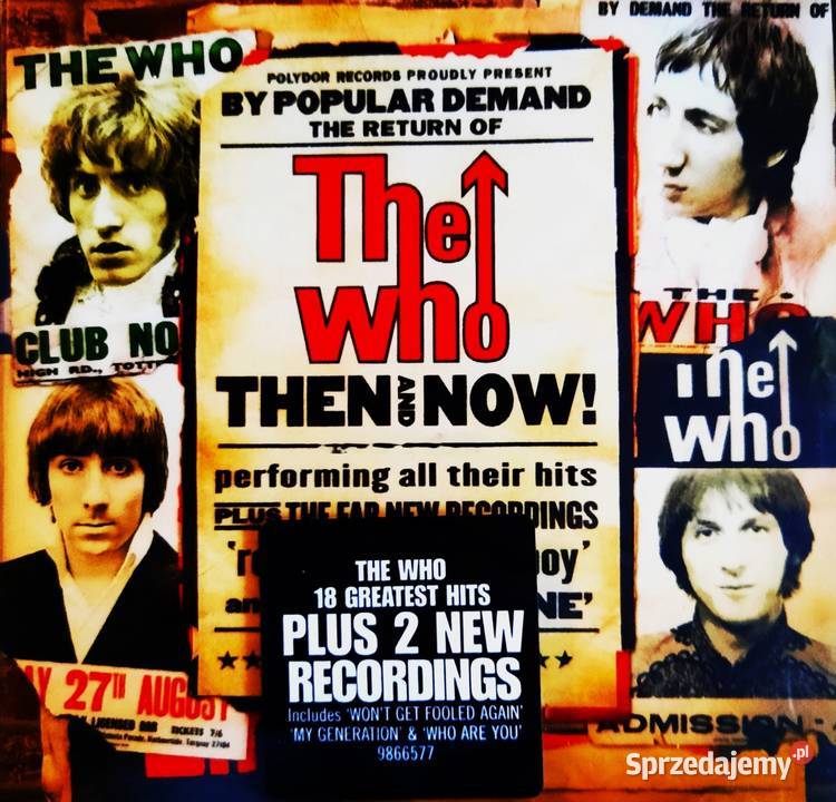 Album CD Kultowego Zespołu THE WHO Album Then Poznań