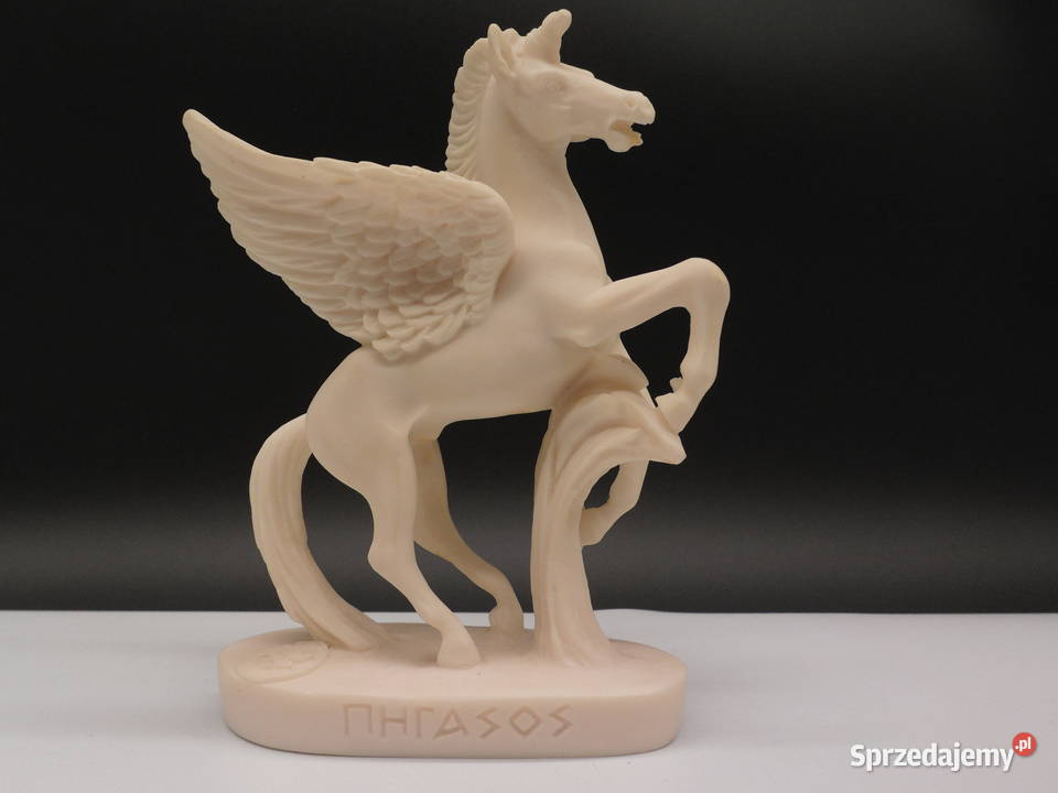 Alabastrowa Figurka PEGAZ Skrzydlaty Koń Made in Porcelana i szkło Antyki, Sztuka, Kolekcje sprzedam