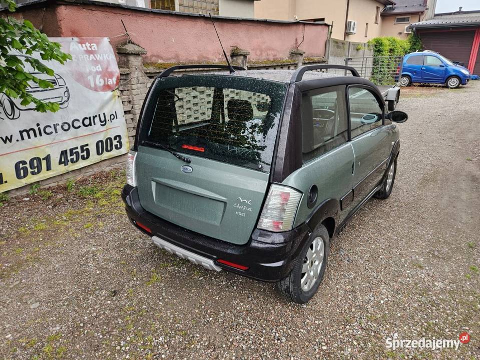 Microcar MC2 2008r benzyna 4 osobowy L7e B1 zielony mazowieckie Sochaczew sprzedam