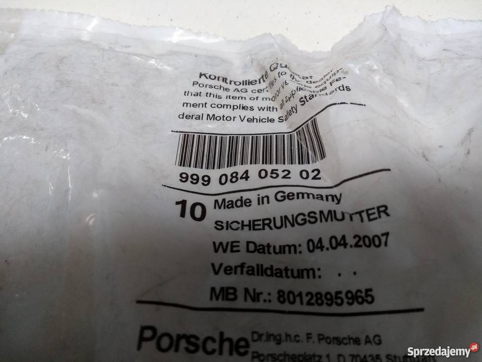 PORSCHE 996 nakrętka kolektora katalizatora Pilzno