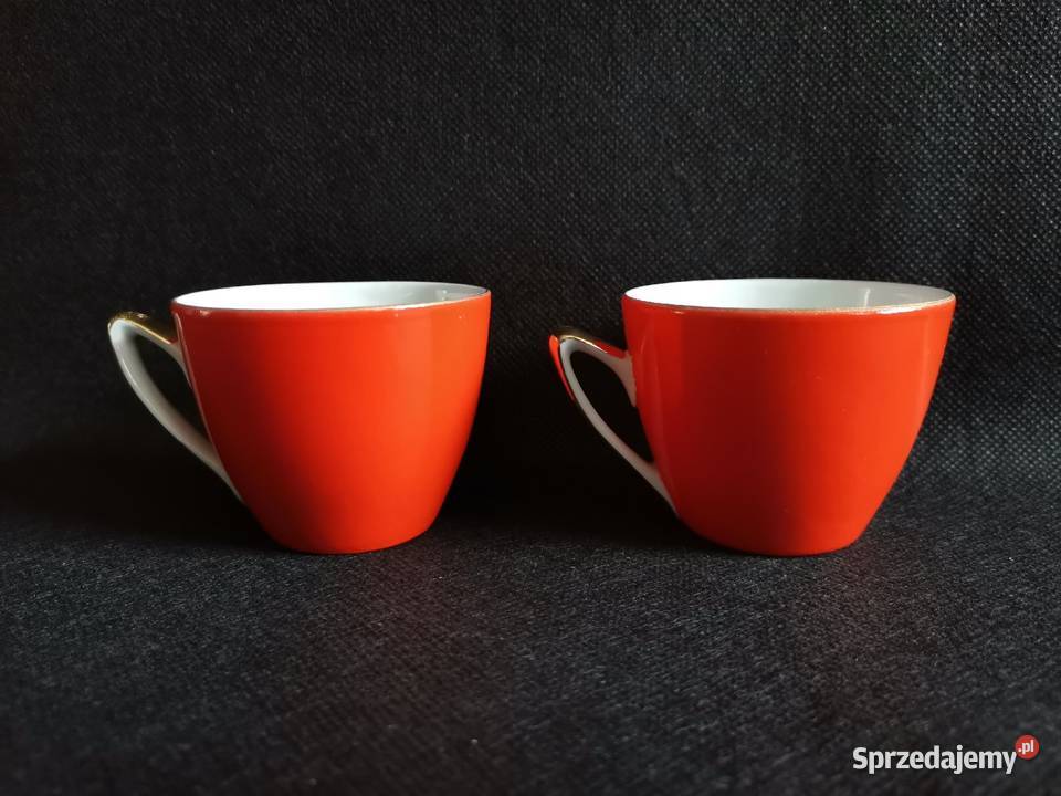 Stara porcelana Chodzież 2 małe filiżanki Aldona Katowice