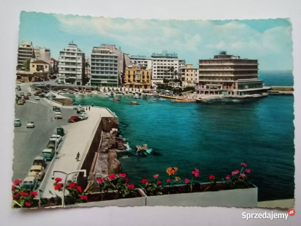Pocztówka Bejrut z 1961r Dąbrowa Górnicza