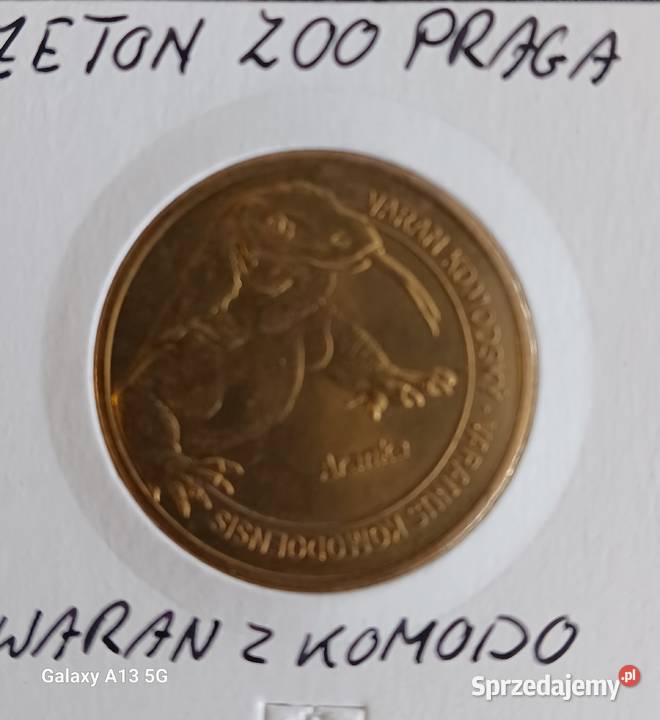 Żeton ZOO Praga Waran z Komodo Konin sprzedam