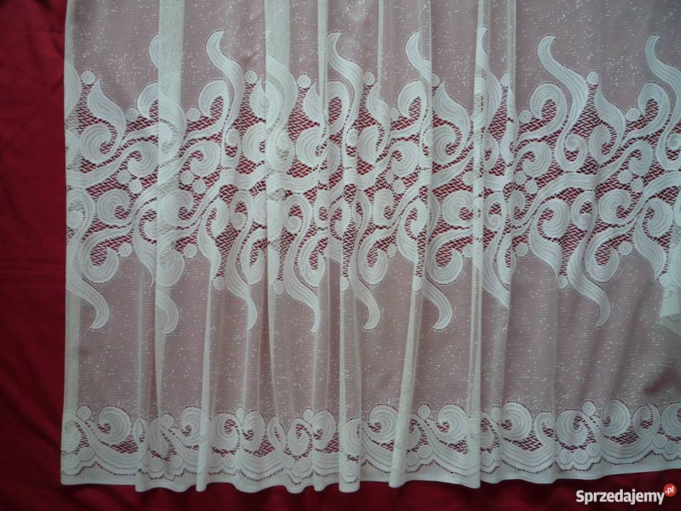 Biała firana z taśma 175 x 620 pokojowa Szczecin