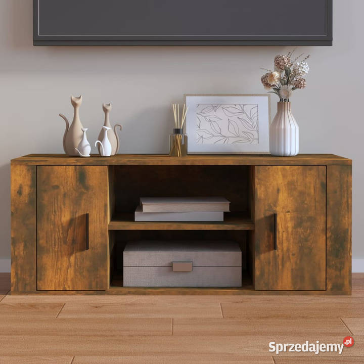Szafka pod telewizor przydymiony dąb 100x35x40 Warszawa
