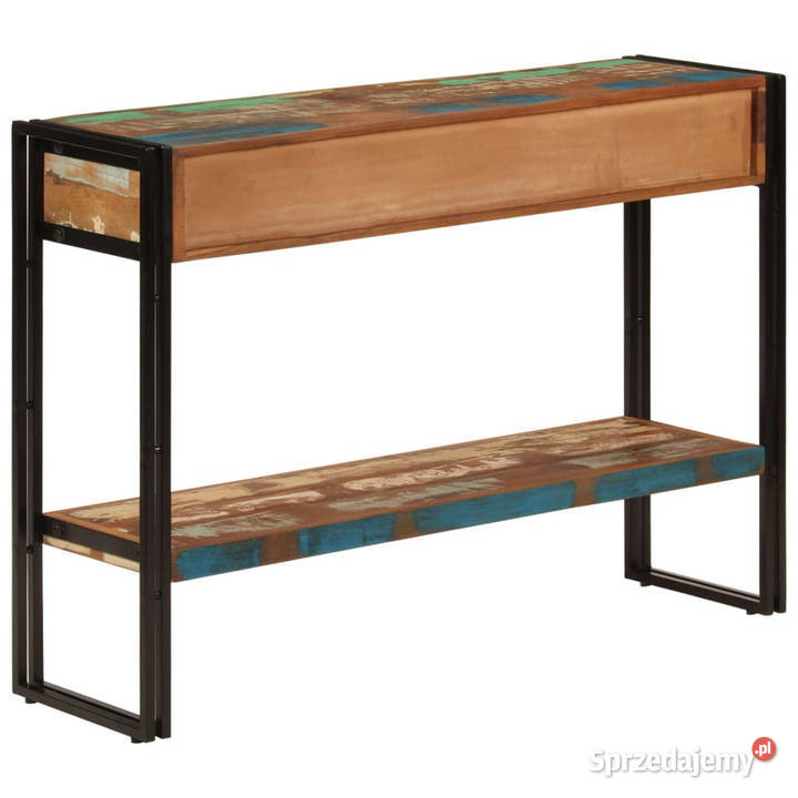 Stolik konsolowy 110x30x76 lite drewno z odzysku Warszawa