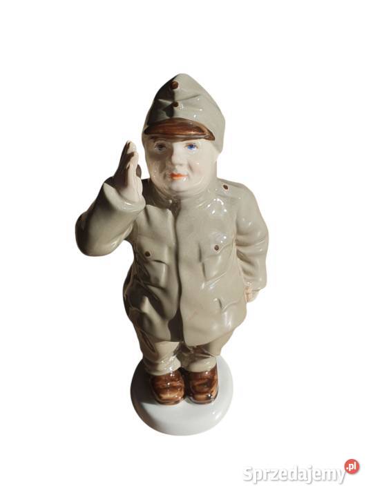 Stara porcelanowa figurka dobrego wojaka Szwejka Cieszyn