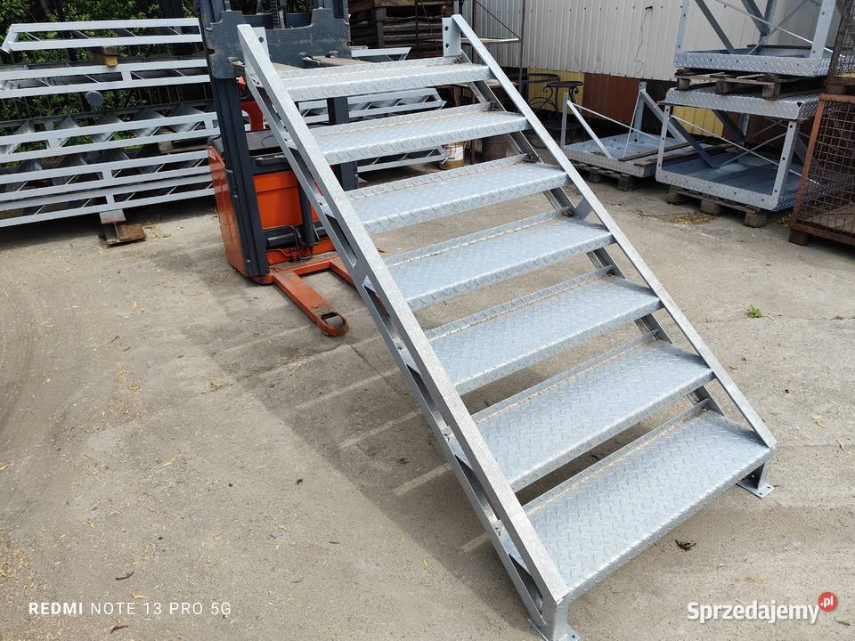 Schody metalowe blacha łezkowa wejście na 150 Elżbieta