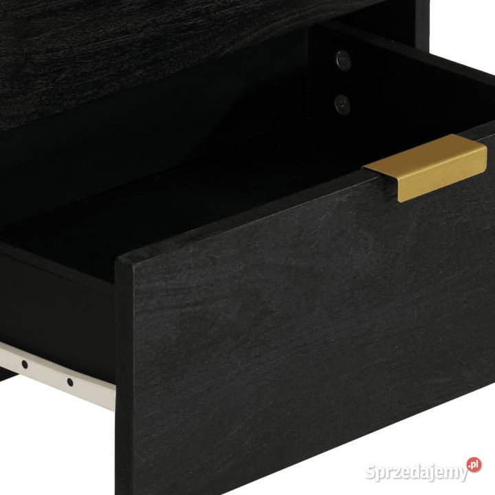Szafka nocna czarna 50x33x62 materiał Nocne