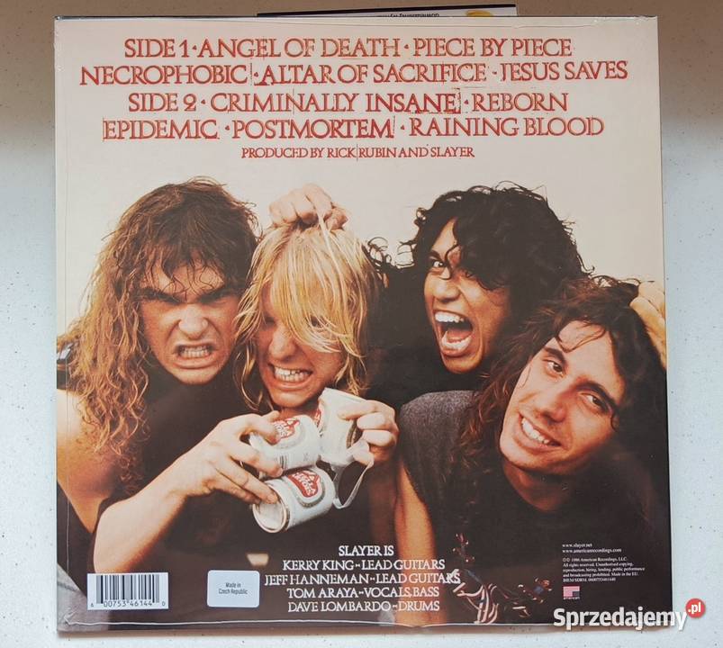 Slayer Reign in Blood Winyl nowy zafoliowany LP metal Brwinów