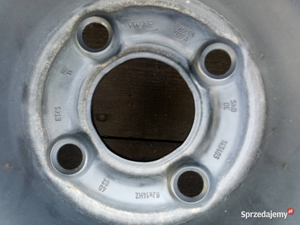felga stalowa 14 4x100 et43 VW SKODA SEAT Lubicz Górny