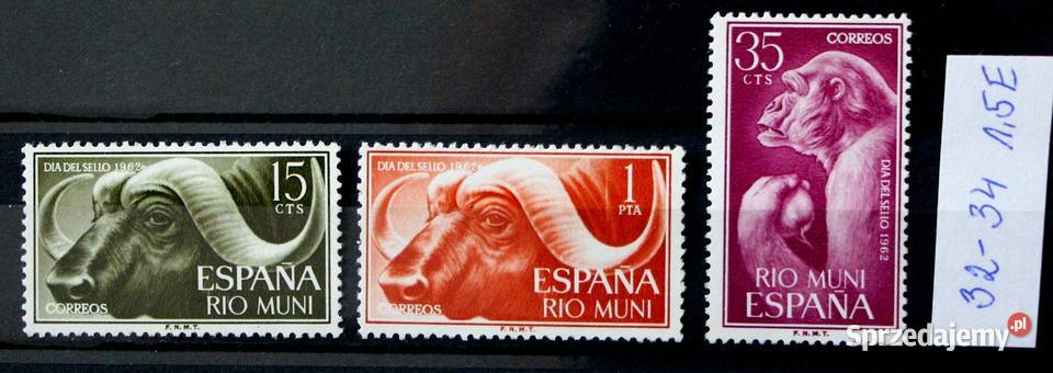 Rio Muni fauna Filatelistyka wielkopolskie Oborniki