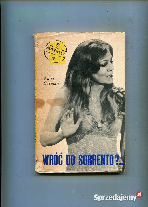 Wróć do Sorrento Anna German miękka z obwolutą Szczecin