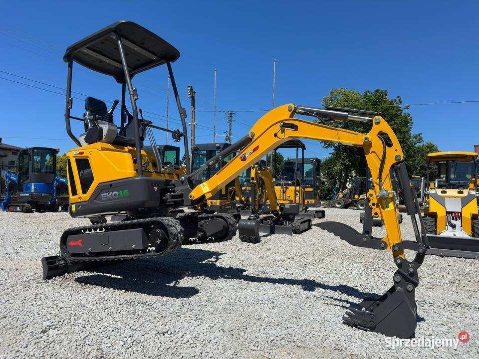 Nowa Minikoparka XGV EKO16 z 2026 Roku Waga 1600 Rok produkcji 2026 Złoczew
