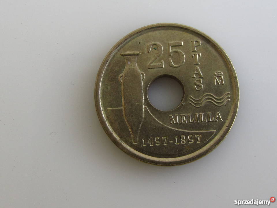 Moneta 25 PTAS Peset 1997 Hiszpania Olecko