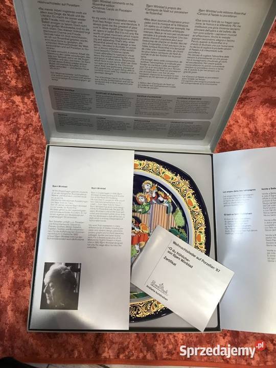 Talerz Rosenthal Bjrn Wiinblad Kolędy na Kielce