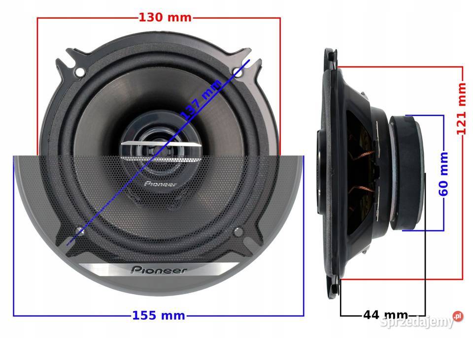 Głośniki samochodowe dwudrożne PIONEER TSG1320F