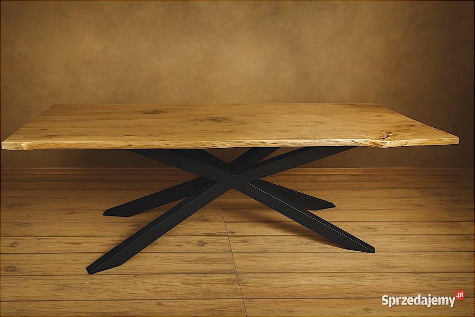 Stół Pająk Dębowy LOFT 100 Lite Drewno DĄB Katowice