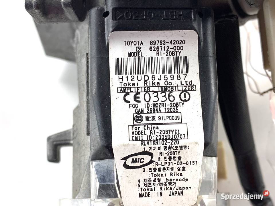 STACYJKA TOYOTA AURIS I 45020424 14 97 0612 osobowe