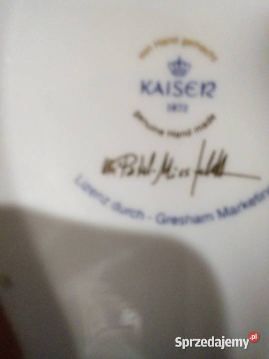 Piękna porcelanowa skarbonka Kaiser Bavaria z śląskie Częstochowa