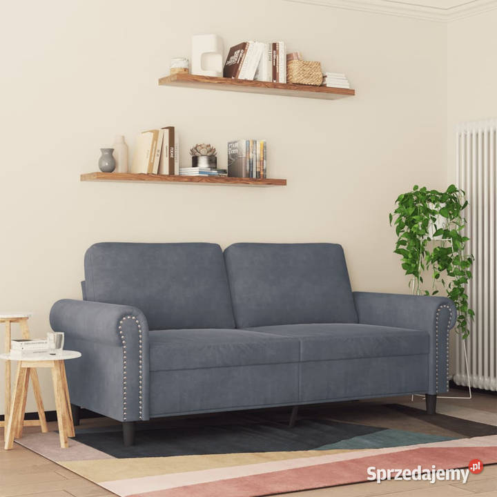 Sofa 2osobowa ciemnoszary 140 tapicerowana Warszawa