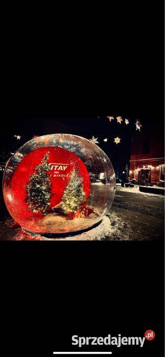 Śnieżna kula śniegowa kula snowglobe bubbletent Warszawa