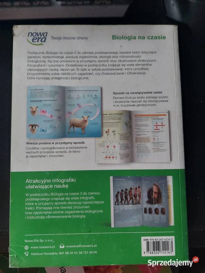 Nowa Era Biologia na czasie Podręcznik Zakres Książki i Podręczniki Kępno