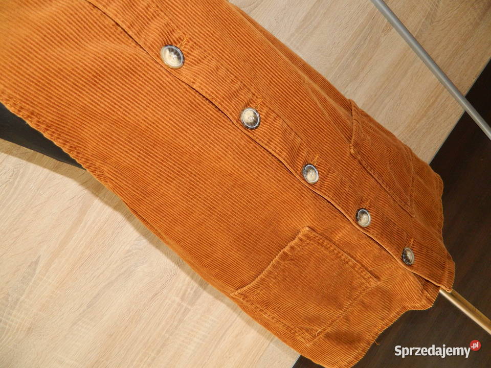 Denim Co sztruksowa spódnica na szelkach 36 Trzebinia