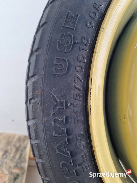 KOŁO DOJAZDOWE Mazda 3 I BK Dojazdówka 11570 R15 Motoryzacja Chełm