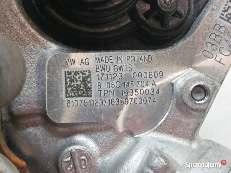 TURBOSPRĘŻARKA 05C145704A 10 TSI 8 Skoda Kamiq I
