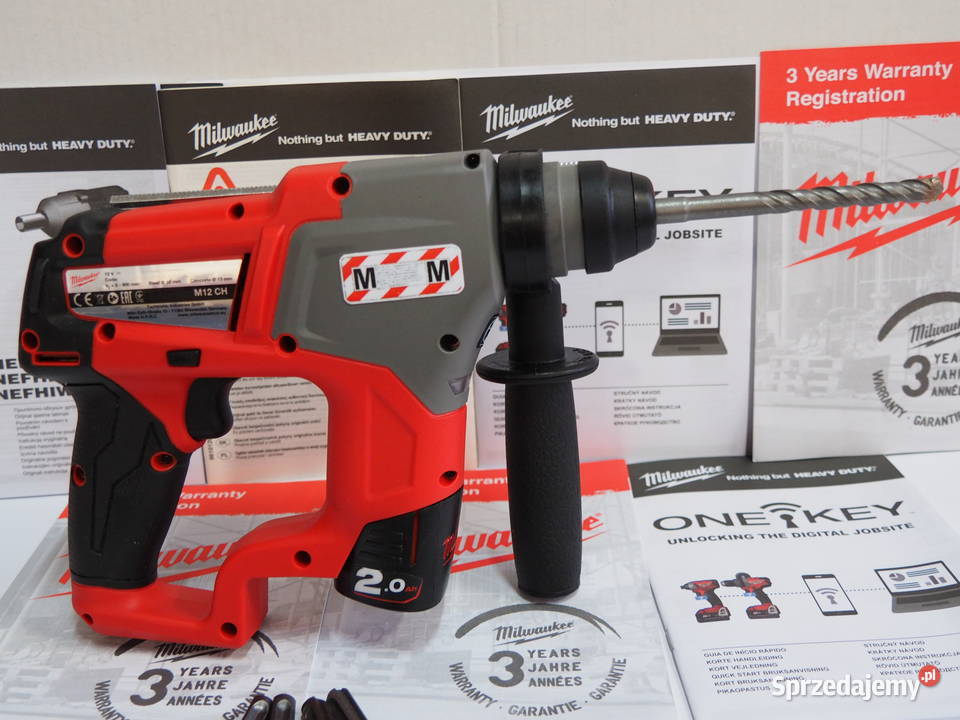 MILWAUKEE M12 CH młotowiertarka 1bateria 2v 2Ah Baszkówka