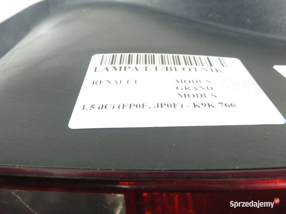 LAMPA LEWA TYLNA RENAULT MODUS 8200658411R osobowe