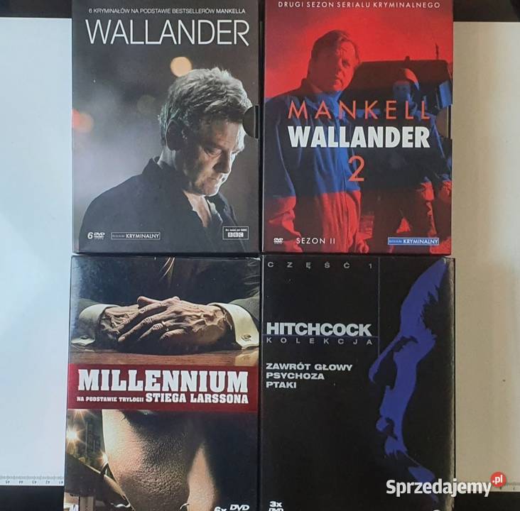 Zestaw DVD Mankell Wallander Millennium pełne Grójec