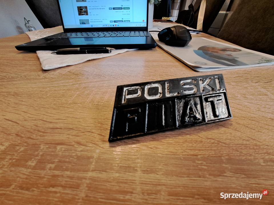 Logo znaczek mosiądz Fiat126p Emblematy wielkopolskie Leszno sprzedam