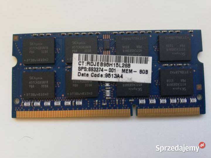 Pamięć 8GB DDR3 L do laptpoa lubuskie Świebodzin