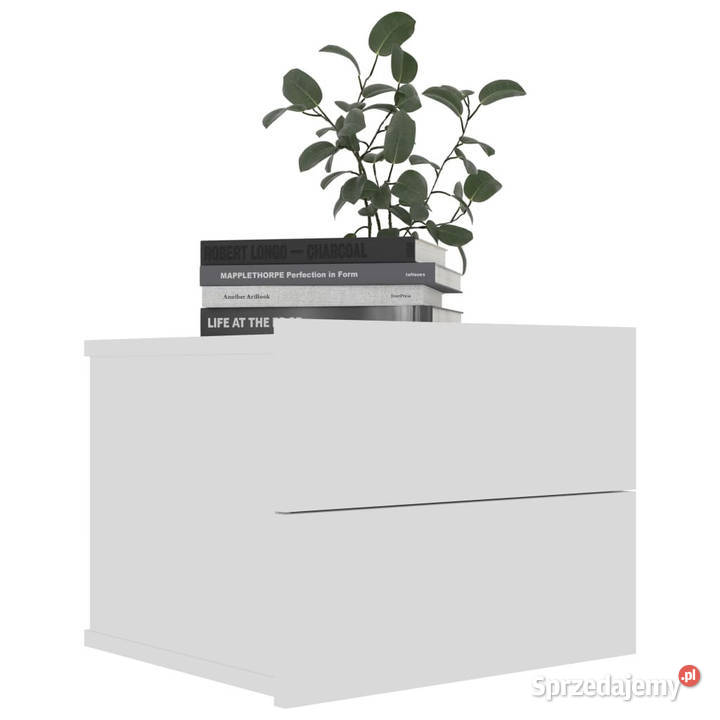 Szafki nocne 2 białe 40x30x30 materiał Warszawa