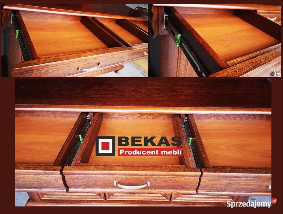 Stylowa Biblioteczka 160 Lity Dąb Bekas Meble 50cm Toruń