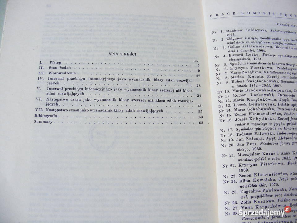 Zmiany we fleksji rzeczowników męskich Zdania sprzedam