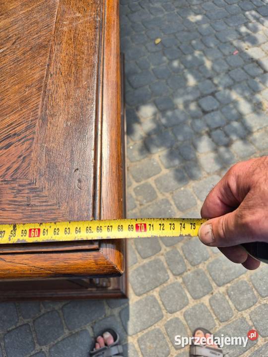 Komoda Antyczny bufet dębowy neorenesans ok 1900 wielkopolskie Gostyń sprzedam