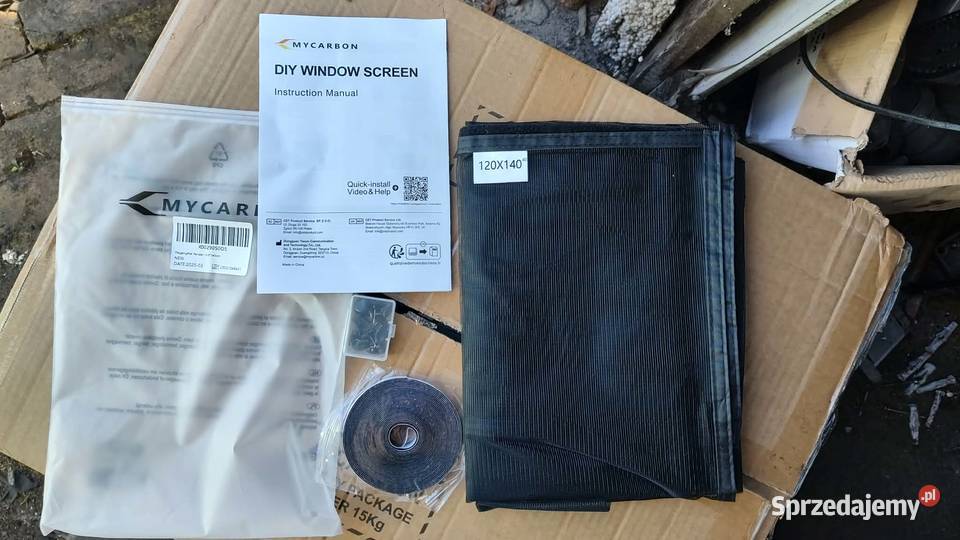 moskitiera okienna marki Mycarbon w rozmiarze Książ Wielkopolski
