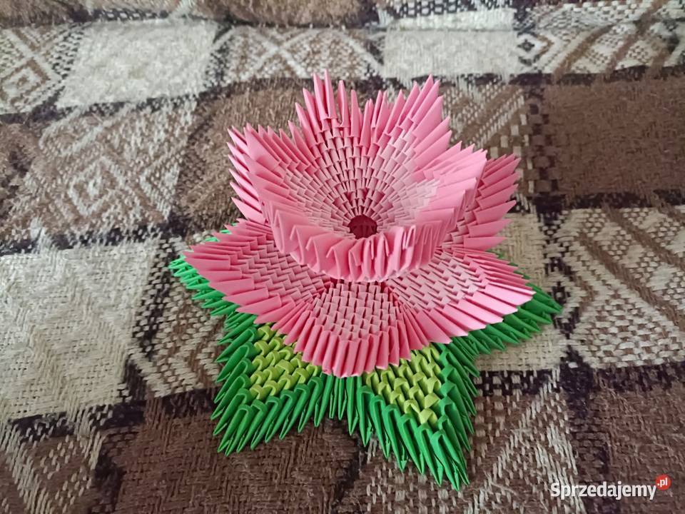 Kwiat Lotosu Origami Modułowe 3D Kwidzyn