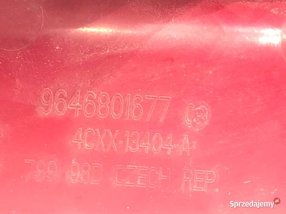 LAMPA PRAWY TYŁ CITROEN C4 I 9646801677 osobowe
