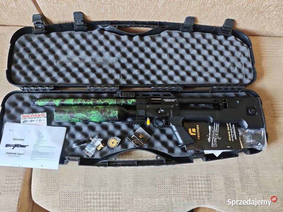 Wiatrówka PCP Reximex Throne Gen 2 kaliber 55 mm lubuskie