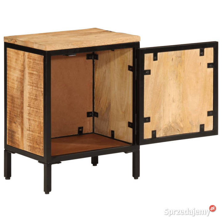 Szafka nocna 40x30x525 surowe drewno mango Warszawa
